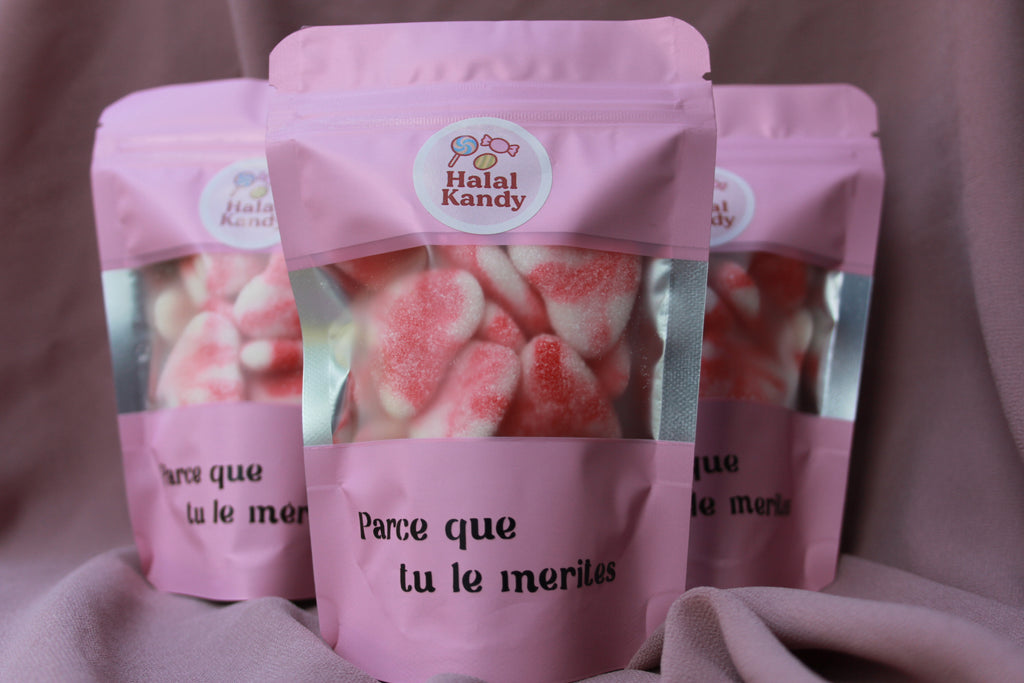 Coeur twist fraise et crème